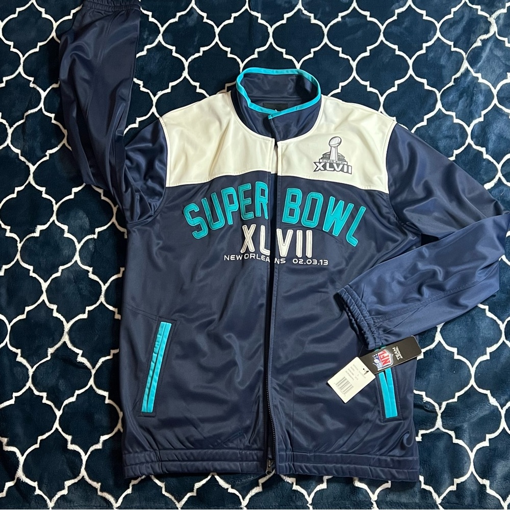 Super Bowl XLVII Navy/White Jacket